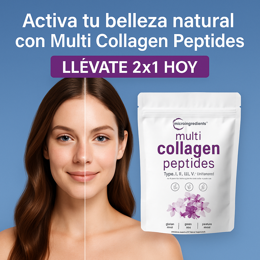 Activa tu belleza natural con Multi Collagen Peptides – Pide 1 y recibe 2