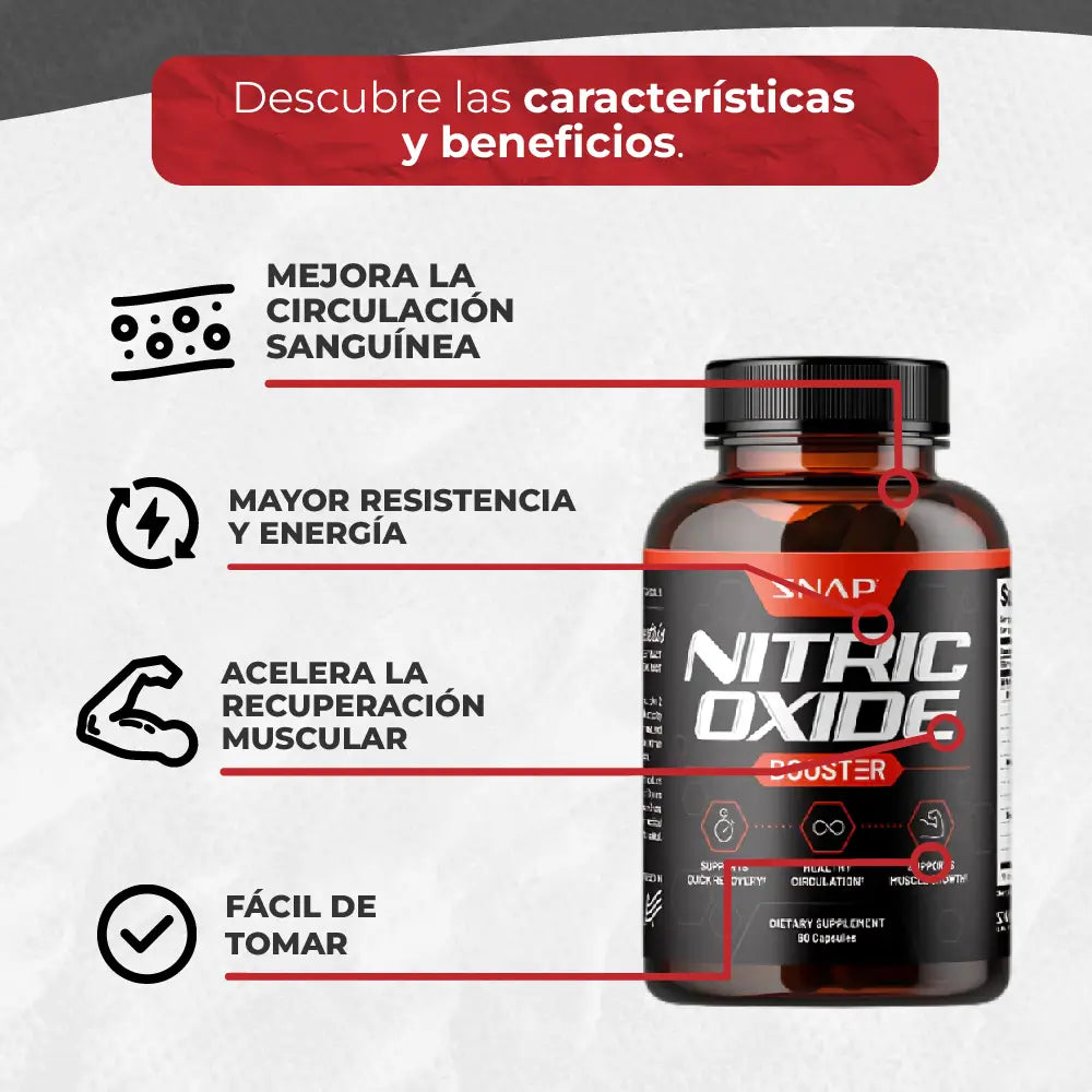 NITRIC OXIDE BOOSTER - Maximiza tu fuerza y resistencia